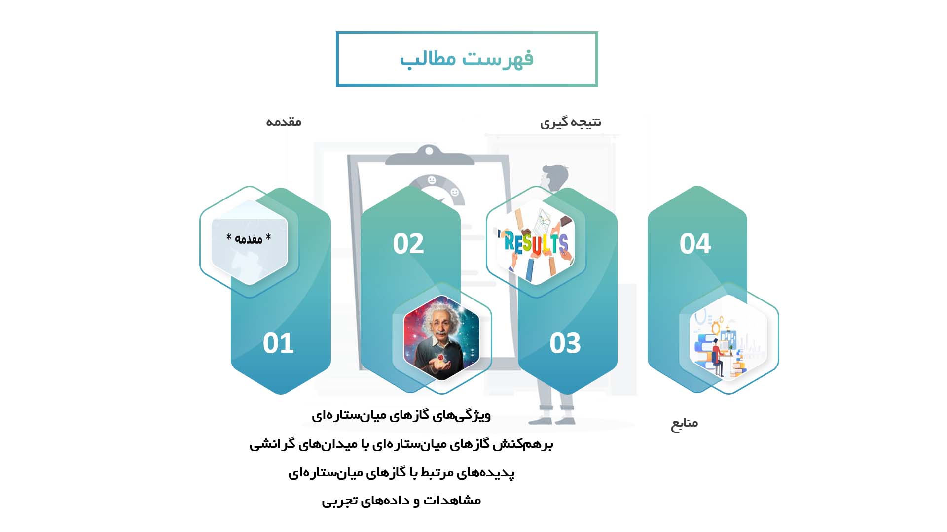 پاورپوینت در مورد رفتار گازهای میان‌ستاره‌ای در میدان‌های گرانشی